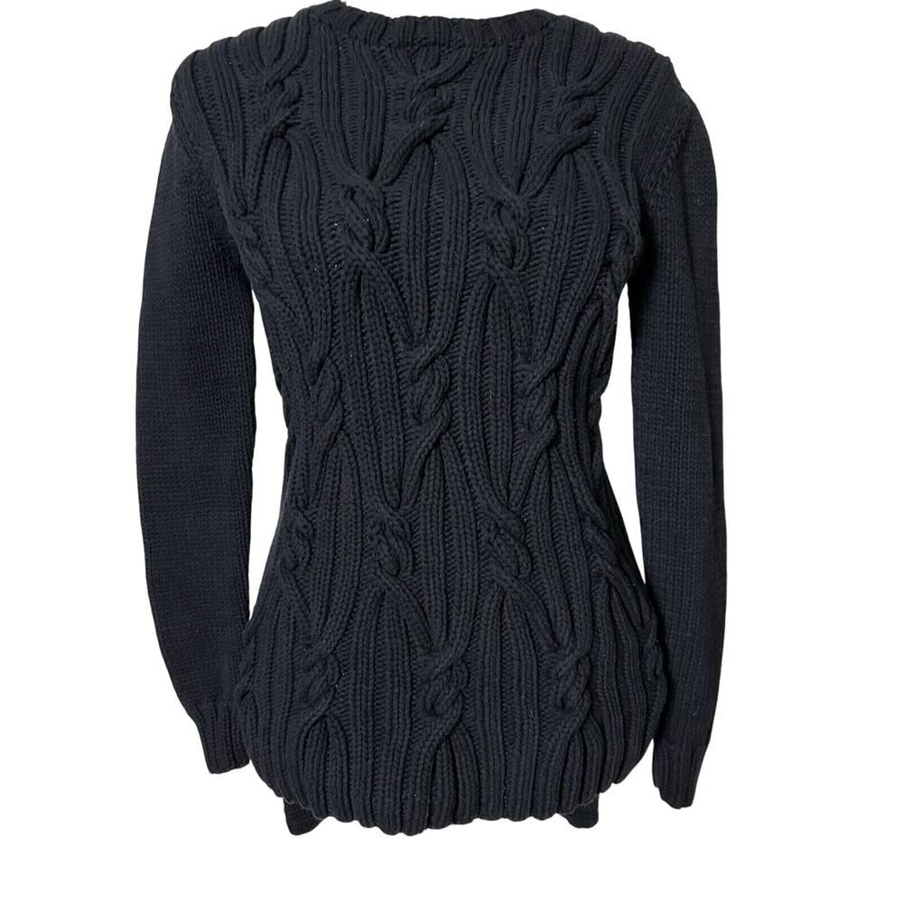 Rachel Zoe‎ Women’s Felix Cable Knit Black Sweater Size Medium- Nordstrom’s